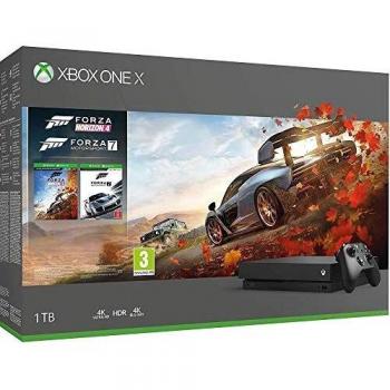 Microsoft Xbox One X 1TB + Forza Horizon 4 + Forza Motorsport 7 Consola
