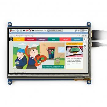Waveshare 7 Inch Display for Raspberry Pi 4 Capacitive Touchscreen HDMI LCD