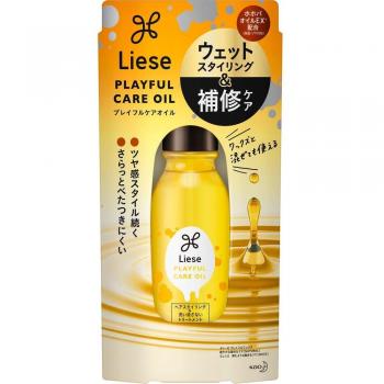 Kao Liese Playful Care Hair Oil 80ml - Nourishing Styling Oil for Towel-Dried Hair