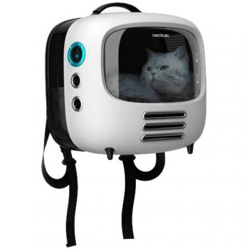 Transportín para Mascotas Cecotec Pumba 1800 Travel Fan con Sistema de Ventilación, Cómodo y Espacioso, Dimensiones 43 x 42 x 27,6 cm