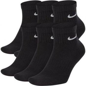 Nike Everyday Cushioned Ankle Sports Socks 6 Pack Black, Size XL (11-14.5)