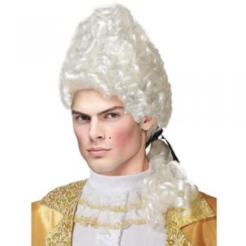 Peluca Carnaval Blanca de BigBuy