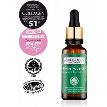Antipodes Divine Face Oil; Organic Avocado Oil & Rosehip 30 ml