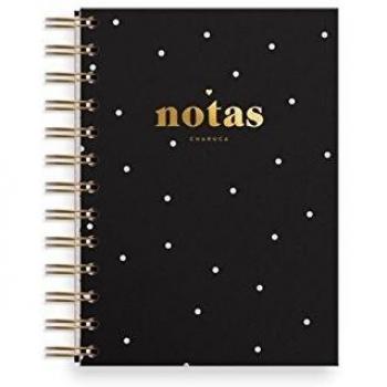 Charuca A601 - Cuaderno mini, A6, color negro