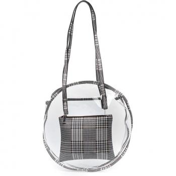 Iria Quintana Asti Bolso de hombro Mujer Material PVC Piel Sintética PU Estampado