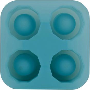 Bergner Ice - Molde para hielo, diseño chupitos, 12,5 x 12,5 x 6,5 cm, silicona