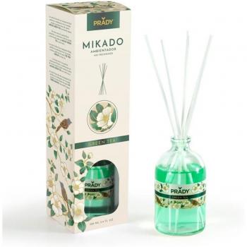 Ambientador Mikado Green Tea Prady - Difusor de Aromas Florales en Frasco de Cristal 100ml