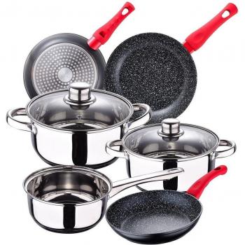 Batería de cocina 5 piezas Cassel con juego Sarténes