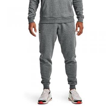 Under Armour Pantalones Rival Fleece para hombre, color negro, tipo chándal