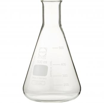 DURAN 212164404 Matraces Erlenmeyer, Cuello Estrecho Graduados, 500 ml