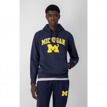 Champion Men's Blue Hooded Sweatshirt Size S