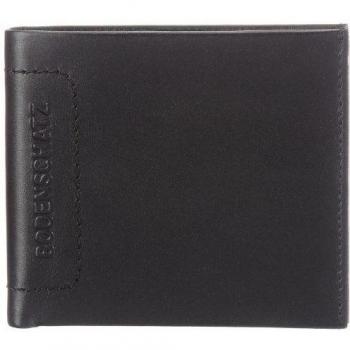 Bodenschatz Novara - Monedero de cuero hombre, color negro, talla 12x10x3 cm