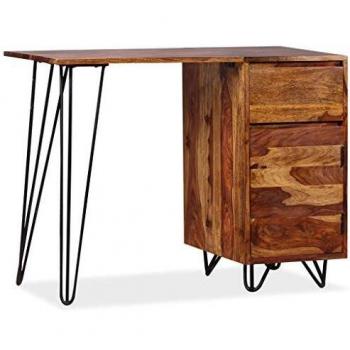 Mahogany Writing Desk with 1 Drawer and 1 Cabinet