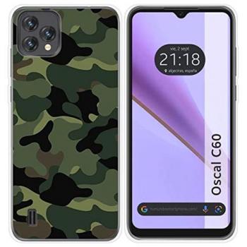 Funda de Silicona Camuflaje Único para Blackview Oscal C60