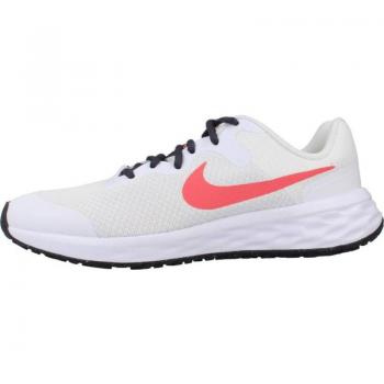 Deportivas NIKE REVOLUTION 6 NN GS Blanco/Coral 101 para Mujer y Niña/Niño - Talla 37.5, Varios Colores