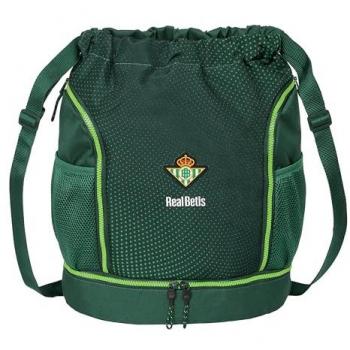 Mochila Saco Infantil Real Betis Balompié Verde 35 x 40 x 1 cm, Safta Mochila Real Betis Balompié Water Resistant, REAL BETIS BALOMPIÉ - Mochila Saco