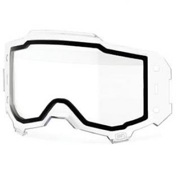 Lentes Recambio 100% Armega Dual Transparente con lente doble y diseño para máscara Armega Forecast
