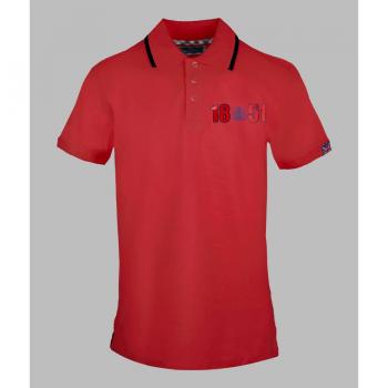 Aquascutum Men's London 1851 Red Polo Shirt - Size Small