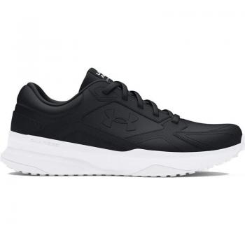Under Armour Edge Leather Fitness Sneakers for Men - Black, Size 41 (UK 7)