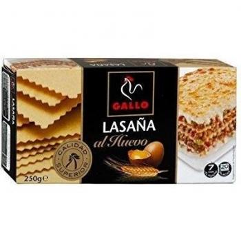 Lasaña de Huevo Pastas Gallo, Paquete de 250g