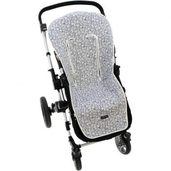 Colchoneta silla universal modelo Gugu Gris Rosy Fuentes - Colchoneta o funda de paseo para silla universal, color gris, diseño moderno, compatible con sillas universales, fácil de limpiar, acolchado suave y cómodo