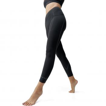 Malla larga 7/8 Born Living Yoga Carole Performance negra mate blanca mujer - S