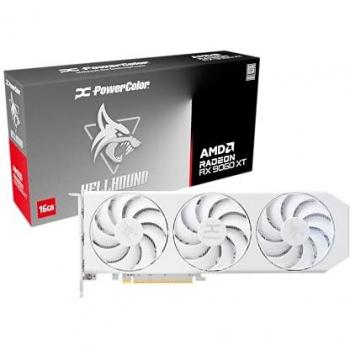 Tarjeta Gráfica PowerColor Radeon RX 9060 XT Hellhound Blanca Espectral OC 16GB GDDR6 HDMI/3xDP