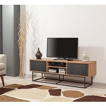 Skyedecom - Mueble de televisión con patas y muebles para televisor Quantum Silva 140-752 863SPH3009