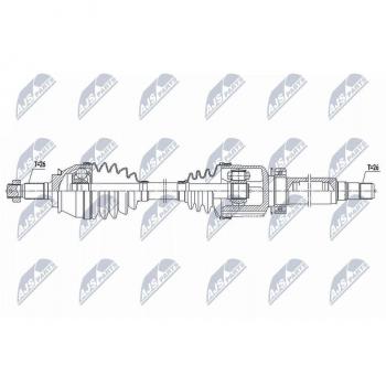 Árbol de transmisión NTY NPW-BM-173 de alta resistencia