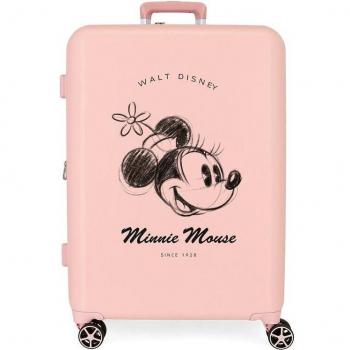 Disney Maleta Mediana Rígida Minnie You Are Magic Rosa Expandible 88L
