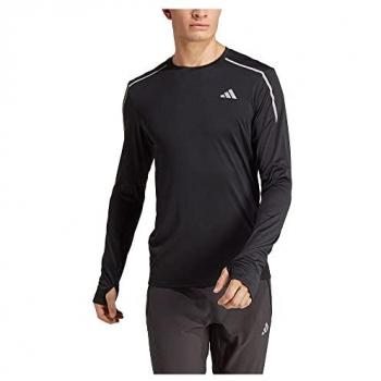 Adidas Fast Top De Running Hombres - Negro, Camiseta De Manga Larga Fast, Long Sleeve T-Shirt para Hombre, Color Negro, Modelo IB8975, Talla M