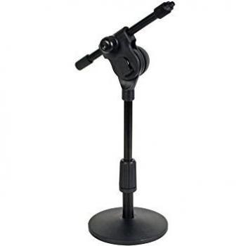 Soporte de mesa para micrófono HQ-Power ajustable y portátil