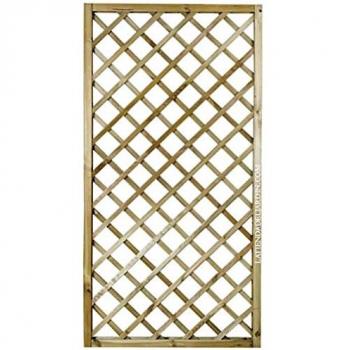 Panel de Celosía Recto 90x180 cm - Cuadros de 9 cm - Decorativo y Separador para Jardín y Terraza