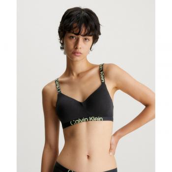 Sujetador Calvin Klein Light Lined Logo negro amarillo - M