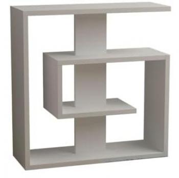 Mesa auxiliar blanca de 4 estantes H57 cm