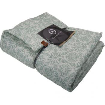 Overseas Colcha de tartán microfibra 140x220 cm azul hielo
