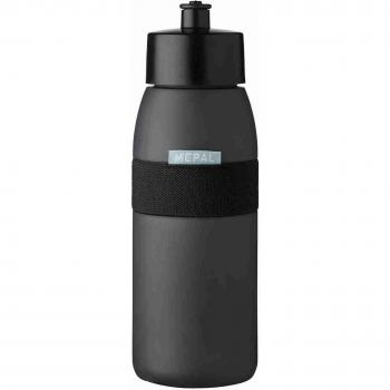 Borraccia Deportiva Mepal Ellipse 500 ml - Negro Nórdico - Con Beccuccio Suave y Lavable en Lavavajillas