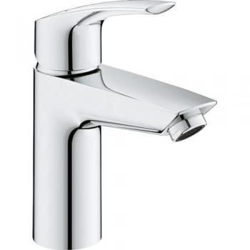 Mezclador de lavabo Eurosmart S con protección térmica y acabado cromado
