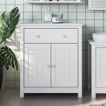 Mueble de baño BERG blanco 69,5x34x80cm madera maciza de pino