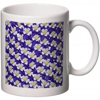 Mensuk Hedgehog and Purple Flowers Mug, 11-Ounce