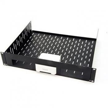 2U estante con orificios de ventilación y de cables para 3 x Sonos Bridge