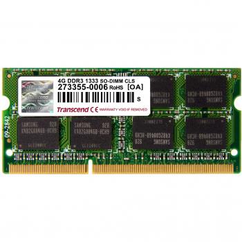 Transcend Memoria RAM SO-DIMM 4 GB DDR3-1333