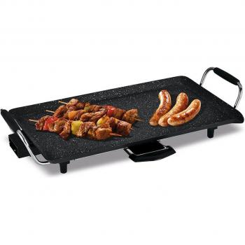 Plancha de Asar Sogo Rectangular Antiadherente Piedra - 46X26Cm - 2000W