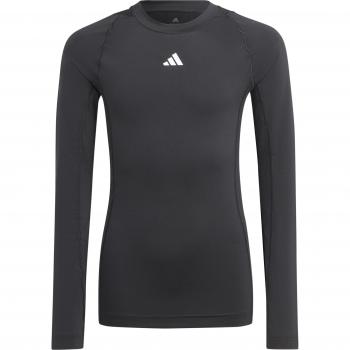 Camiseta de fútbol adidas Techfit Aeroready para niño, manga larga, tecnología de compresión, tejido transpirable y de secado rápido
