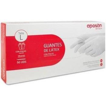 Guantes de Látex Aposan Talla L - Caja de 50 Pares