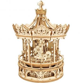 Robotime Rokr Romantic Carousel Music Box Model Kit