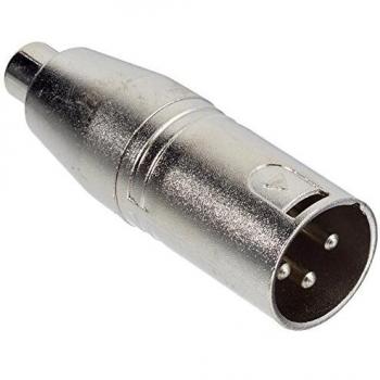 Valueline XLR-3MRCAF - Adaptador XLR MONO 3 Pines Macho - RCA Hembra