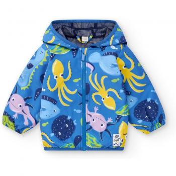 Cortavientos de bebé niño Tuc Tuc Ocean Wonders estampado con capucha y cierre de cremallera
