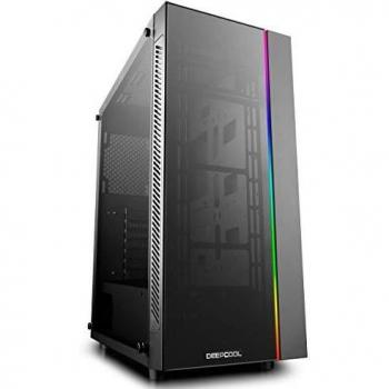 DeepCool Matrexx 55 Add-RGB Caja ATX USB 3.0 PC Gaming 0,6 mm SPCC 1 * Strip RGB Rainbow Addressable 5 V Frontal y Panel Lateral de Cristal Templado