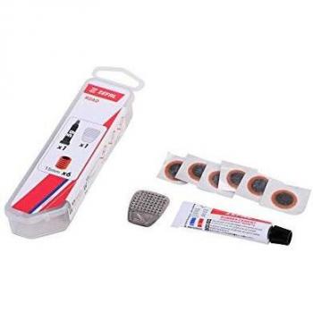 Kit de Reparación Zefal para Bicicleta de Carretera - 6 Piezas (4 Parche 15mm + Pegamento 5g + Raspador de Acero)